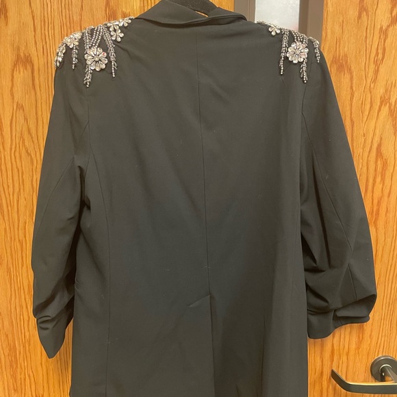 Gibson Latimer Black Crystal Embellished Blazer - Picture 5 of 5